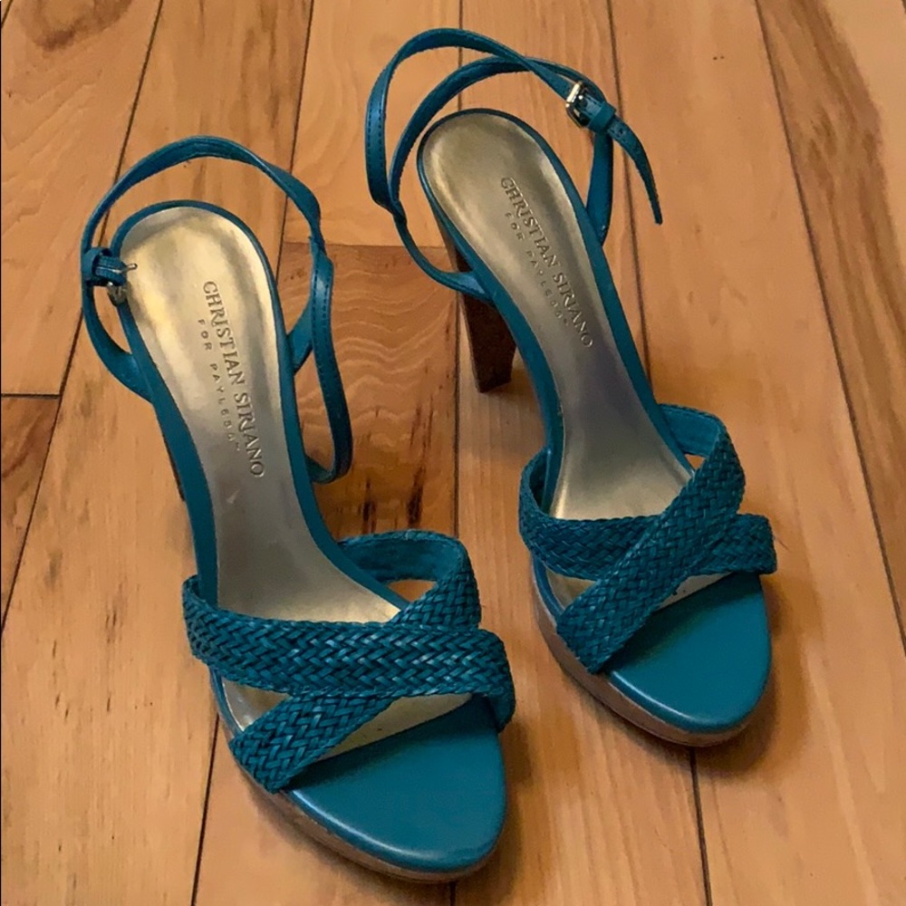 Christian Siriano heels with cork